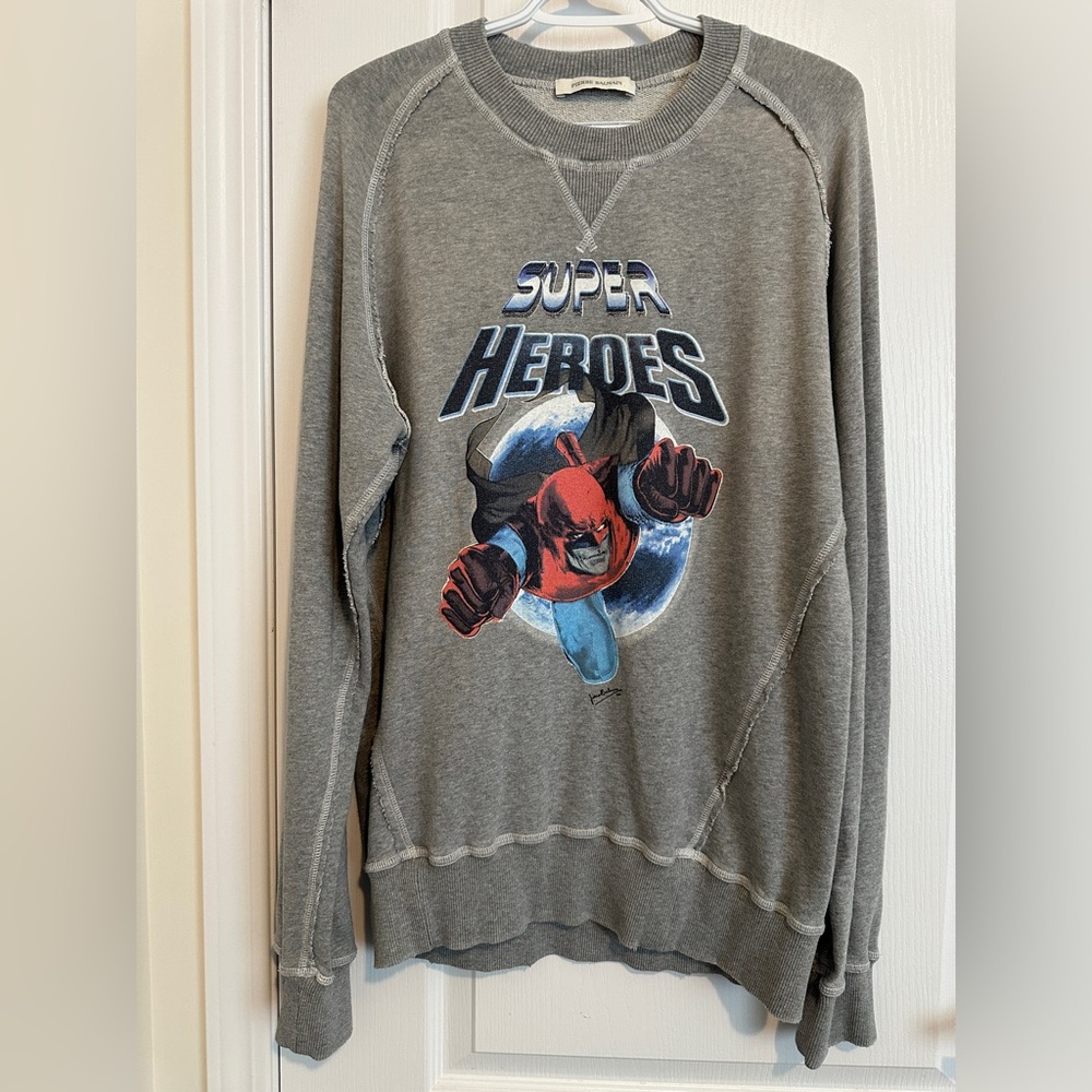 Rare Pierre Balmain "Super Heroes" Sweater